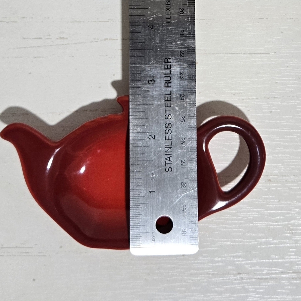 Cerise Tea Bag Holder Spoon Rest Le Creuset NEW - Picture 4 of 6